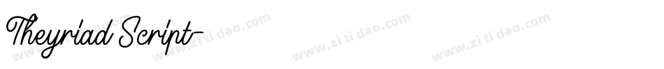Theyriad Script字体转换